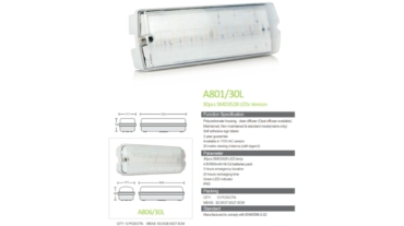 LED Emergency Bulkhead A801/30L - A806/30L SMD3528 LEDs Version