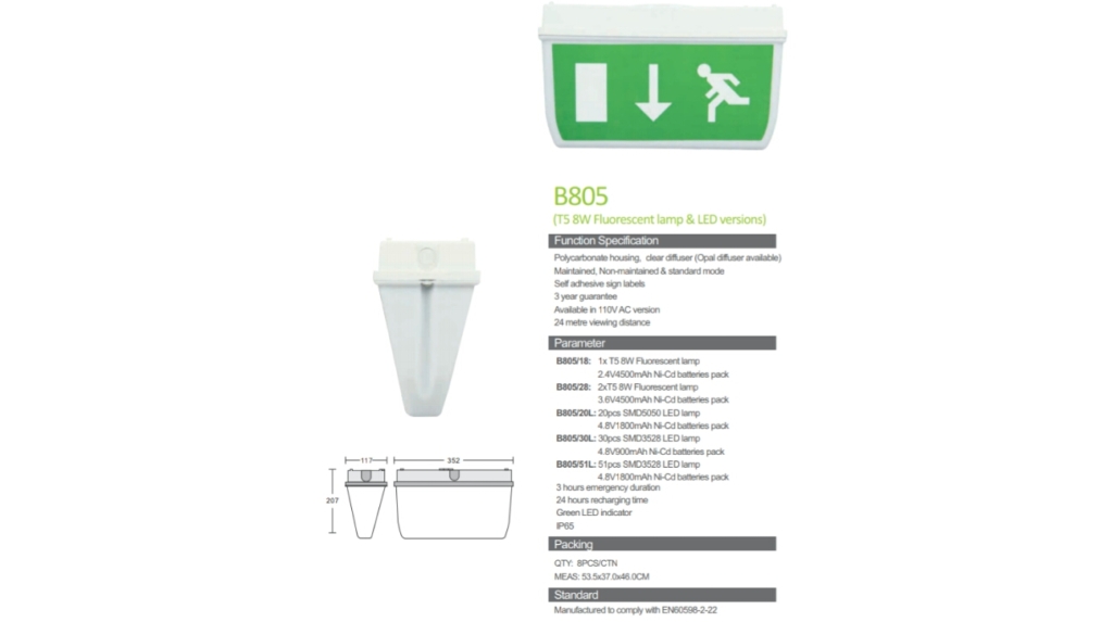 Emergency Exit Light Archives - Lampu Powercraft Maxspid Oscled Visalux ...