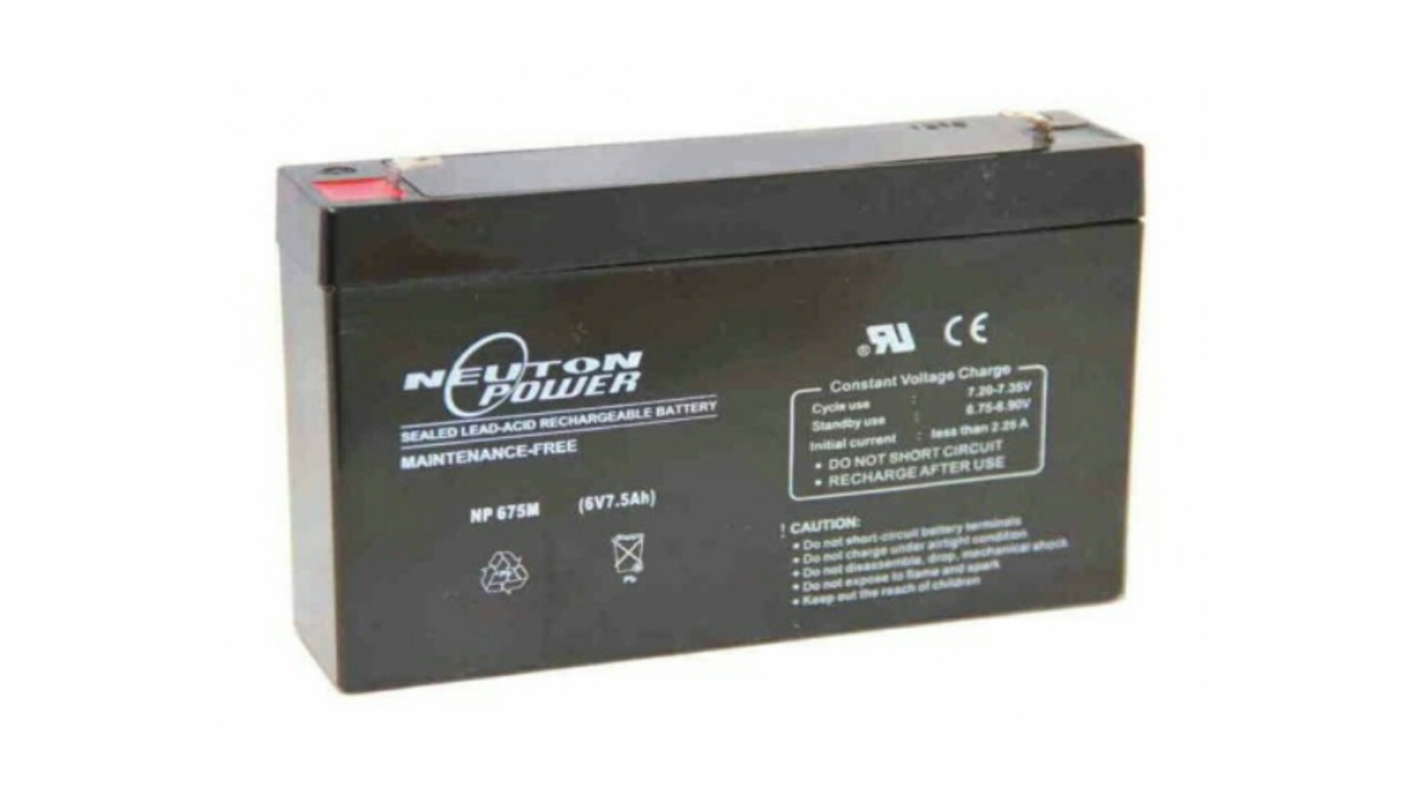 BATERAI ASAM Timbal TERSegel 6V 7.5Ah