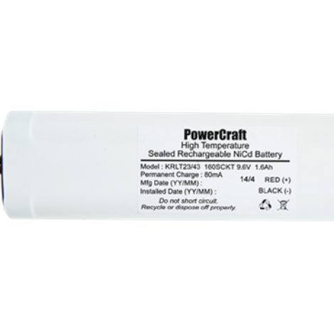 Battery Packs NiCd 9.6V Side By Side